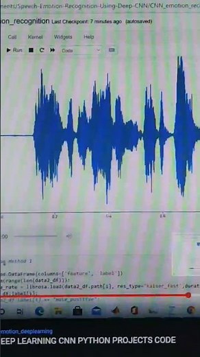 SPEECH EMOTION RECOGNITION USING DEEP LEARNING CNN PYTHON PROJECTS CODE