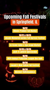 Spice up your October with one of Springfield's many Fall Festivals! 🍂 Learn more about each of these 👉 https://www.visitspringfieldillinois.com/BlogDetails/Fall_Things_to_Do_in_Springfield_IL #visitspringfield #springfieldil #fallfestivals #midwestfall #middleofeverything | Visit Springfield