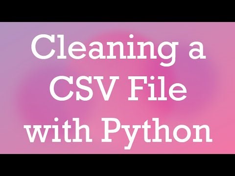 Cleaning a CSV File with Python