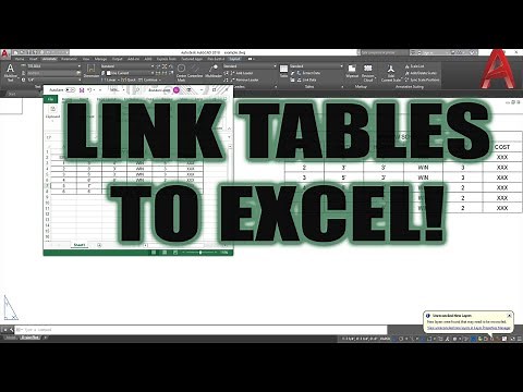 AutoCAD How To Link Excel Tables to AutoCAD - Super Easy & Dynamic | 2 Minute Tuesday
