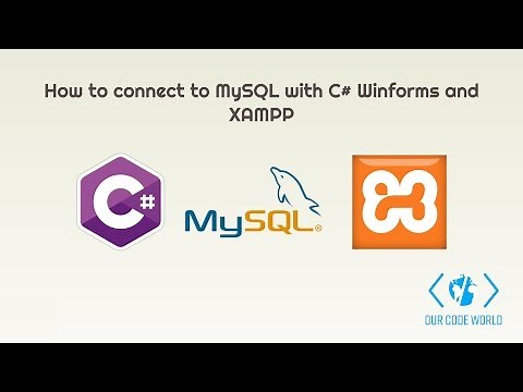 How to connect to MySQL with C# Winforms and XAMPP