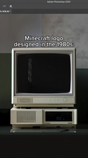 Minecraft Logo from the 80s: Nostalgic Design