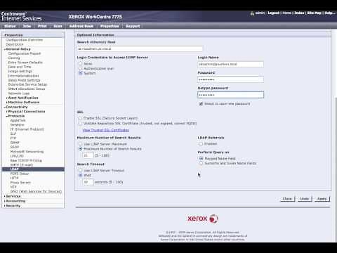 Xerox Setup Configuration (models listed below)