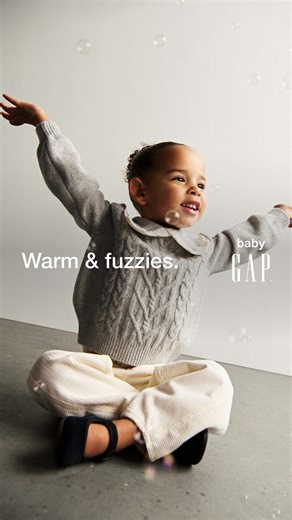 50K views | Plush textures, warm knits, in their favorite colors. Sweaters made for playing outside a little bit longer. | Gap | Facebook