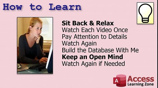 [2 of 35] Microsoft Access Beginner Level 1 - FULL COURSE - Lesson 00: Introduction (2/2) #msaccess #learnontiktok - Access Beginner Level 1 is the perfect starting place for anyone who needs to learn the basics of building databases with Microsoft Access. This class is for the beginner who has little or no experience with Access, however even if you've been working with Access for some time, you may still benefit from these lessons. Consider this the perfect way to learn the fundamentals.