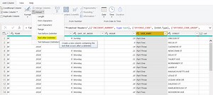 Extract column information using the Extract function in Power BI