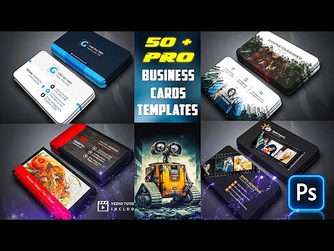 50+ Professional Business Card Design Templates PSD Files | Photoshop Tutorial
