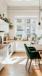 Bright and airy kitchen designs with a focus on natural light and greenery | Kitchen Designs