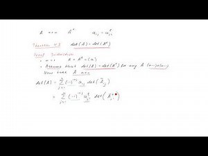 8-8 - Determinant of transpose and column operations
