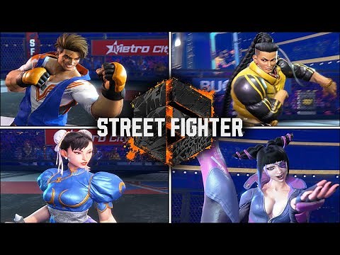 Street Fighter 6 - All Character Intros | Selection, Walk Out, And Face Animations