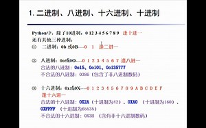 进制转换、python中的编码方案、bytes数据类型