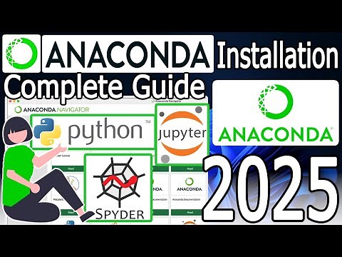 How to install Anaconda, Jupyter Notebook, Spyder IDE on Windows 10/11 [ 2025 Update ] Data Science