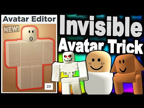 The new method to make your avatar invisible! (ROBLOX AVATAR TRICKS)