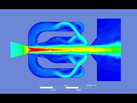 Fluidic Oscillator: Ansys Fluent Tutorial: Transient, Turbulent (CFD Simulation)