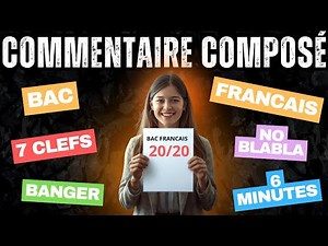 💥 COMMENTAIRE DE TEXTE BAC FRANCAIS - FICHE REVISION EFFICACE pour cartonner au commentaire composé