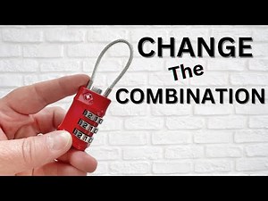 How to Change the Combination on a Cable Lock