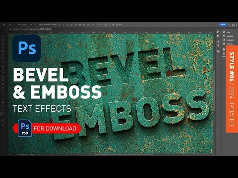 Bevel & Emboss - Layer Style in Photoshop + PSD File Demonstrated