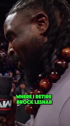Brock Lesnar will be done FOR GOOD at #WWEClash if Oba Femi has anything to say about it. #WWERaw