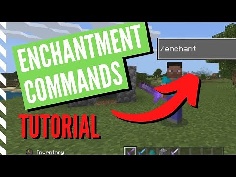 How to ENCHANT in Minecraft with COMMANDS
