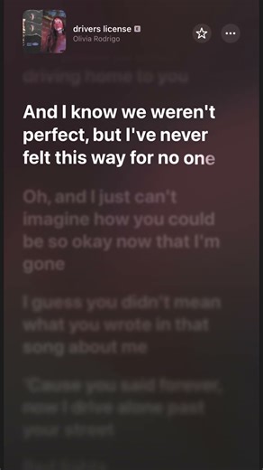 Karaoke - Olivia Rodrigo - drivers license - Lyrics | Part 2️⃣