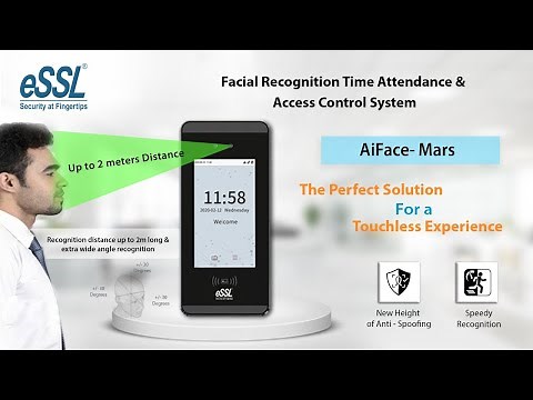 Face recognition device | Touchless biometrics | eSSL AiFace | Attendance software - eTimeTracklite