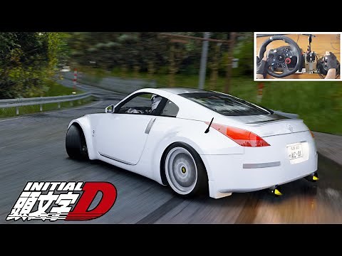 Initial D Touge Drift in Nissan 350Z - Assetto Corsa | Logitech G29 gameplay