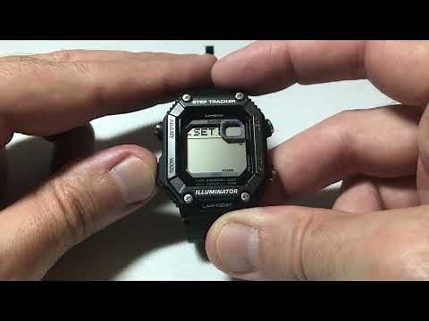 Casio Illuminator Step Tracker | How to Set Time and Date