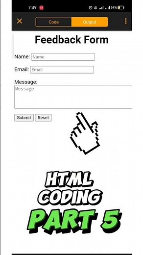 how to create html feedback form | create html form | simple html form