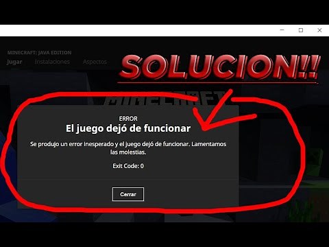 Como solucionar el código de error 0 de Minecraft Java (exit code 0) Todas las maneras