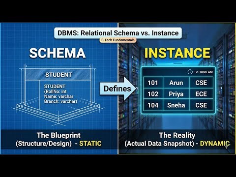 What is Relational Schema & Instance? | DBMS for Absolute Beginners