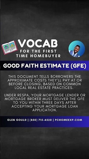 What is GFE or Good Faith Estimate?