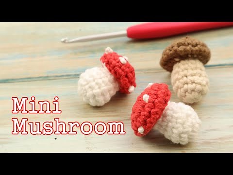 Mini Crochet Mushroom