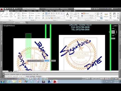 AutoCAD Scanned Signatures