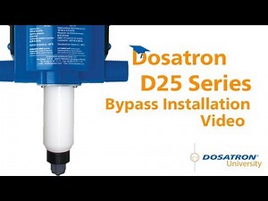 Dosatron D25 Series Bypass Installation