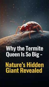 Why the Termite Queen Is So Big?