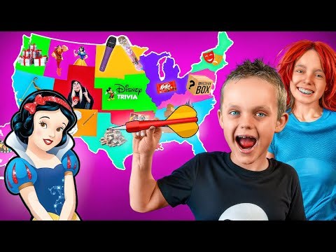 Throw a Dart at a Map Challenge! Princesses Vs Villains!