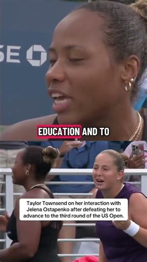 Taylor Townsend on her interaction with Jelena Ostapenko