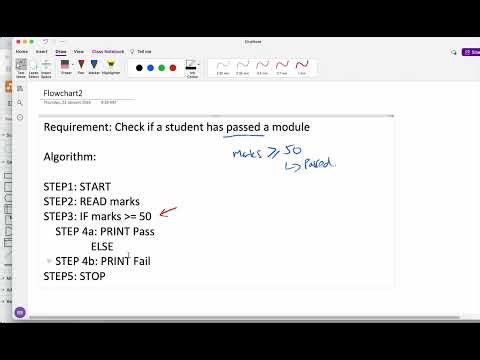 Flowchart Lesson2: Sequence + Selection