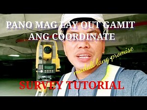 How to lay out using coordinate/survey tutorial/S-O DATA /occupy/backsight/TOPCON TOTAL STATION