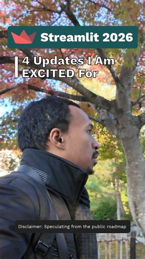 Streamlit 2026 Updates I Can’t Wait To Use #dataapps #streamlit