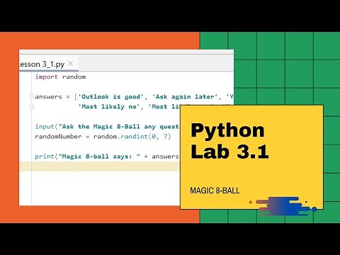 Python Lesson 3.1: Lab - Magic 8-Ball