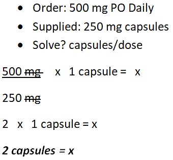 Desired over Have Formula Method Dosage Calculations