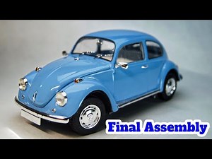 Final Assembly of Revell's 1968 Volkswagen Beetle Plastic Model Kit