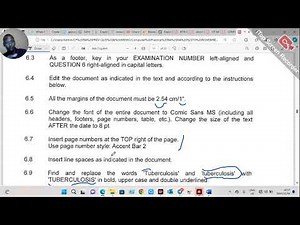 Computer Practice N4 Word Processing