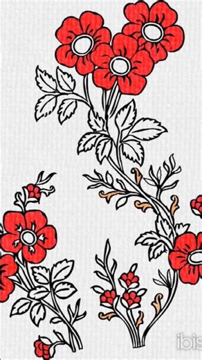 textile design pattern fill colour and convert to digital I ibis
