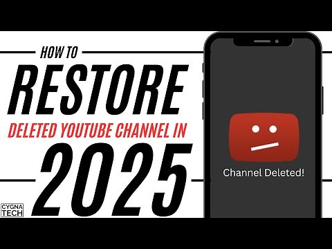 🚨 How To Recover A Deleted YouTube Channel In 2025 (Reinstate Deleted YouTube Channel Guide)