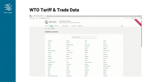 WTO Tariff & Trade Data is your one-stop shop for tariff and import information on more than 150 economies. Visit the platform, in beta phase, here: ttd.wto.org | World Trade Organization - WTO