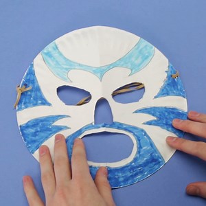 25K views · 383 reactions | Make your own Victor and Valentino-inspired DIY Luchador masks using paper plates!  Check our Youtube channel for the full tutorial https://cartn.co/DIYLuchadorMasks ⁣ Tune in for an ALL DAY marathon of Victor and Valentino on Cartoon Network today!⁣ | Cartoon Network | Facebook