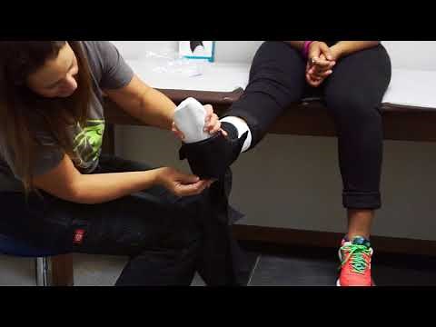How to apply an ankle brace