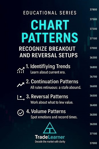 Chart Patterns Explained | Master Market Breakouts & Reversals 🔥|Tradelearner